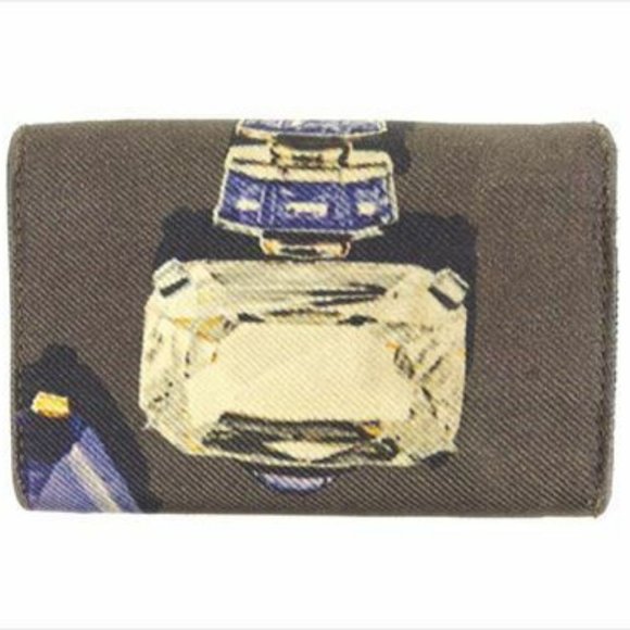 Bvlgari Key case Key holder Brown Canvas Leather Woman Authentic Used F1387 - Picture 2 of 8